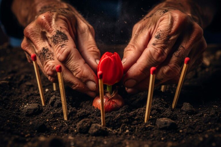 Czy możesz zgadnąć, dlaczego ludzie wtykają zapałki do cebulek tulipanów, doświadczony ogrodnik wyjaśnia