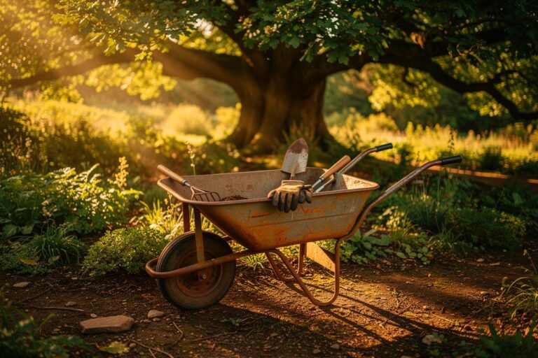 Niezwykle prosty powód, dla którego ludzie trzymają taczki pod drzewami, ogrodnicy już wiedzą