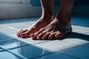 Psychologia za dziwnym zwyczajem chodzenia na boso po kafelkach, naukowcy są zaskoczeni wynikami